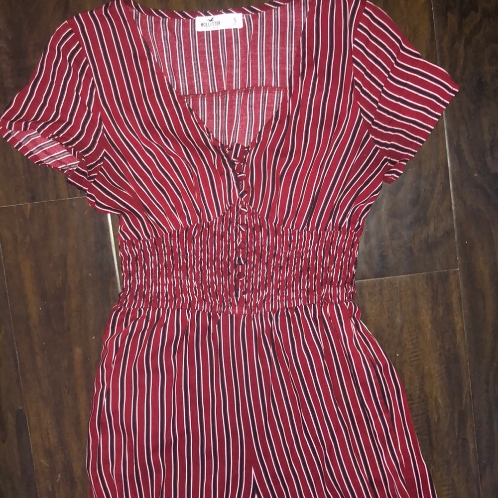 Hollister vintage striped jumpsuit